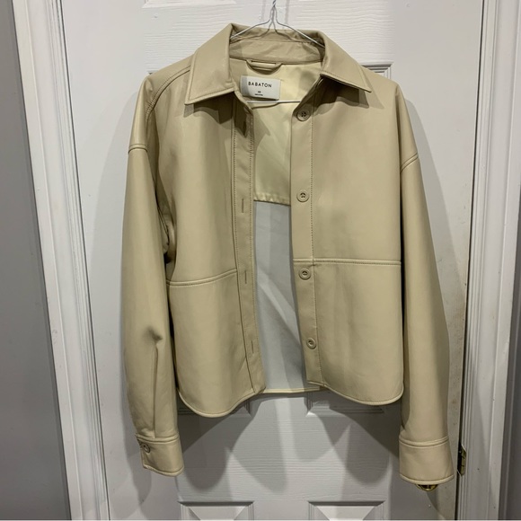 Babaton Pelli Hip Vegan Leather Shirt Jacket - Picture 12 of 15